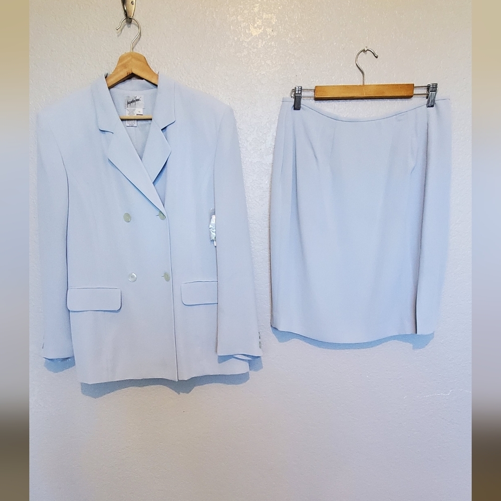 Jacqueline Ferrar Light Blue Skirt Set